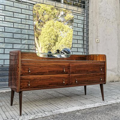 Mid-Century Dressing Table with Mirror, Italy, 1960s for sale at Pamono