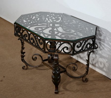Wrought Iron Coffee Table 1930s for sale at Pamono