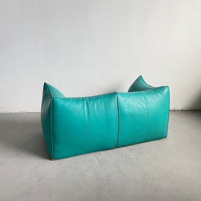 Le Bambole 2-Seater Sofa in Turquoise Leather by Mario Bellini for B&B  Italia, 1979 for sale at Pamono