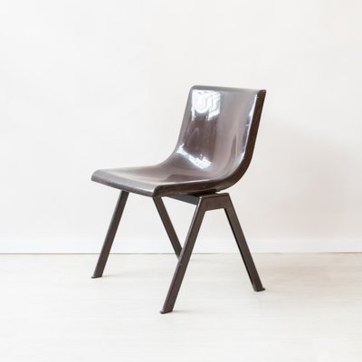 Brown Plastic Chair for Olivetti by Ettore Sottsass, 1970s for
