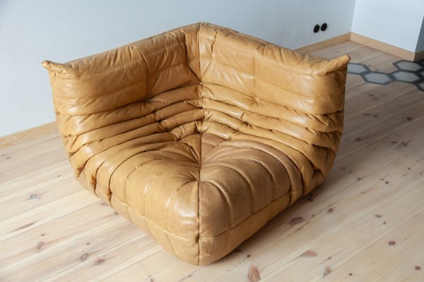 Camel leather 2024 lounge chair