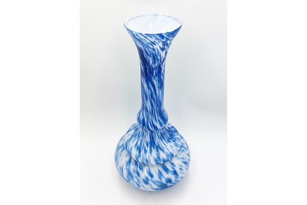 Large Blue and White Vase, Italy, 1970s for sale at Pamono