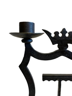 2 Pezzi/set Portacandele Ferro Candele Minimalista Nero Per Casa