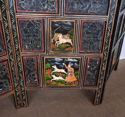 Old Painted Lacquer Pot From Rajasthan - Early 20thC Old Painted Lacquer Pot From Rajasthan - Early 20thC