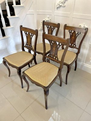 Edwardian oak dining chairs online