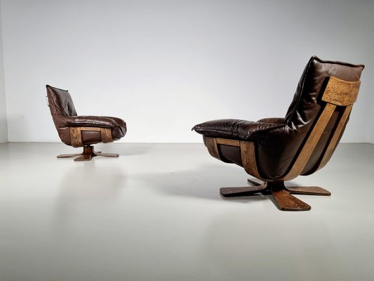 Leather swivel on sale chairs for sale