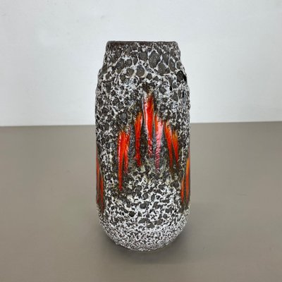 Zig Zag Lora Fat Lava Vase from Scheurich, Germany, 1970s for sale