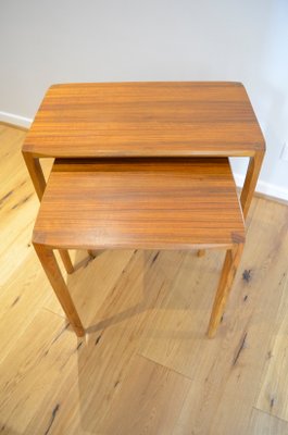 Tavoli a incastro in teak di Rex Raab per Wilhelm Renz, anni \'60 in ... Tavoli a incastro in teak di Rex Raab per Wilhelm Renz, anni \'60 in ...