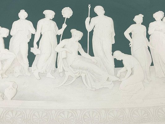 German Wall Plate attributed to Jean Baptist Stahl for Mettlach