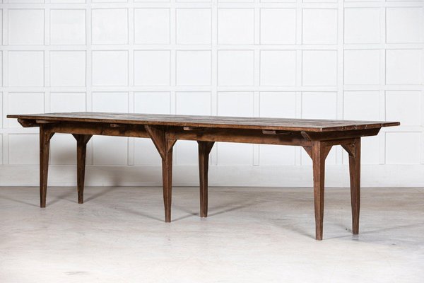 Large French Monastery Harvest Table 1800s for sale at Pamono