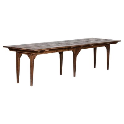 Large French Monastery Harvest Table 1800s