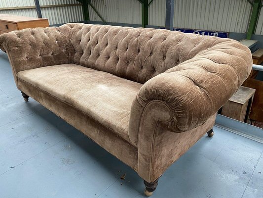 Chesterfield Classic Chesterfield Design Sofa 3 Seat Furniture Upholstery Textile Fabric Wood 4062292007644 