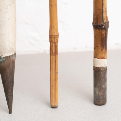 Antique Fishing Rods and Parts, 1890s, Set of 7