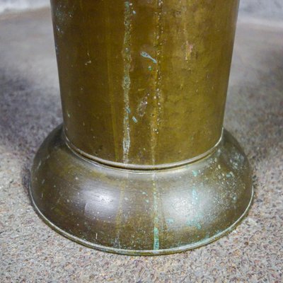 Antique Brass Column with Patina for sale at Pamono