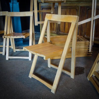Aldo Jacober 「Trieste」 フォールディングチェア ルーマニア Aldo Jacober Trieste Folding chair Rattan seat Italian