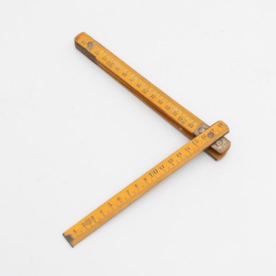 Vintage Wooden Measuring Stick, 1950s