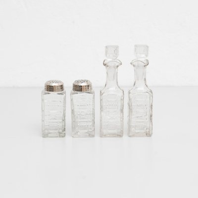 Set di ampolle in vetro, catalano, anni '40 in vendita su Pamono
