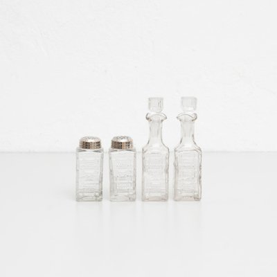 Set di ampolle in vetro, catalano, anni '40 in vendita su Pamono