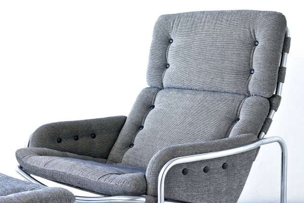 Dutch SZ 09 Osaka Easy Armchair with Ottoman by Martin Visser for