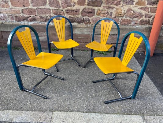 French Lounge Chairs from Baumann Argos 1980s Set of 4