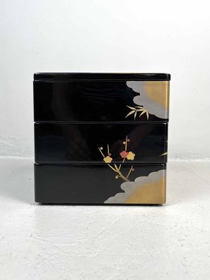 Gold Bamboo Lacquer Jewelry Box