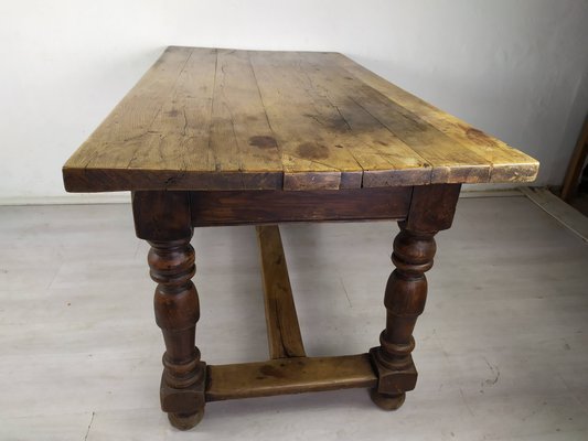 Oak Farm Table 1950s for sale at Pamono
