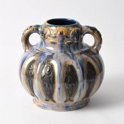 Art Deco Vase mit Tropfglasur von Ditmar Urbach, 1920er bei Pamono