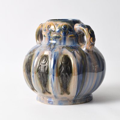Art Deco Vase mit Tropfglasur von Ditmar Urbach, 1920er bei Pamono