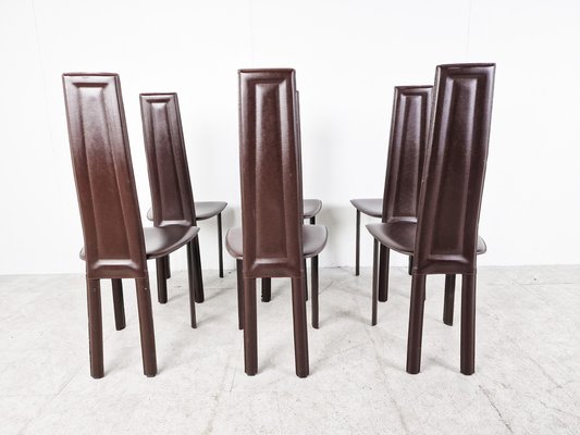 Black leather dining chairs for sale sales