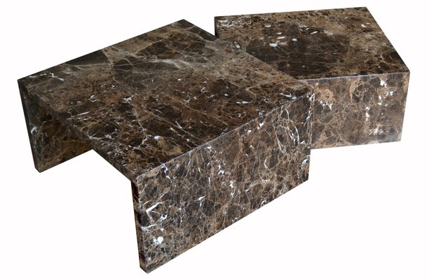 Coffee Table Brown Marble Adalynn Marble Coffee Table – Danetti