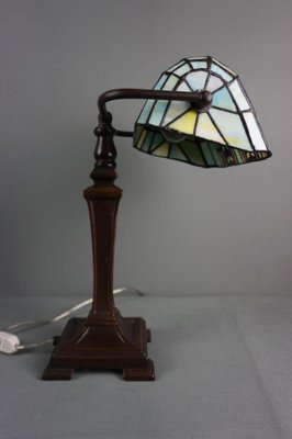 Glass Mosaic Notary Lamp the style of Tiffany for sale at Pamono