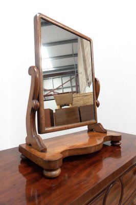 Antique Victorian Mahogany Dressing Table Mirror for sale at Pamono