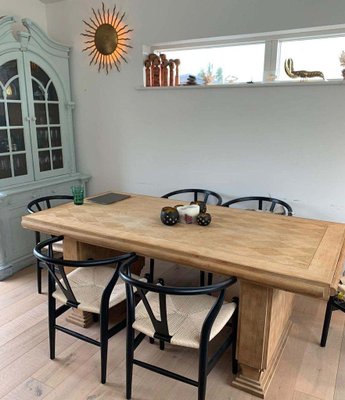 Bleached oak table deals