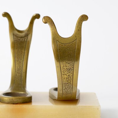 Vintage Pfeifenständer aus Bronze von Georges Garreau, 1930er