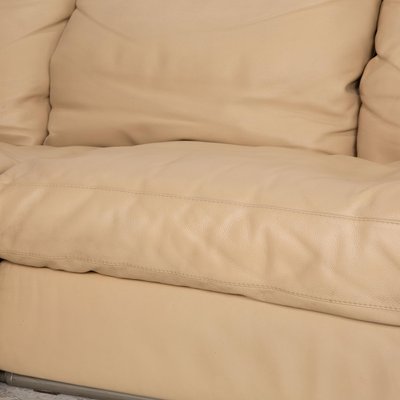 Cream leather sale corner sofa recliner
