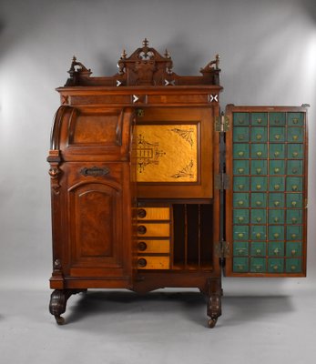 19th Century American Walnut Wells Fargo Desk by Wooton Desk. Co