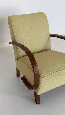 Padded Armrest Chair by Jind ich Halabala 1950