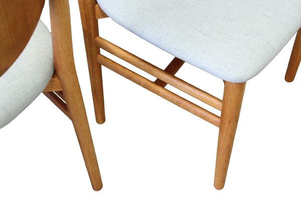 Danish Dining Chair in Teak and Oak by Nils Eva Koppel for