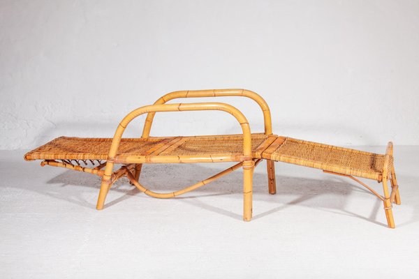 椅子 vintage rattan easy chair 1950s Rare rattan easy chair by Rohé, Netherlands - De
