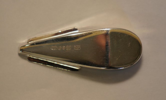 Art Deco Style Silver Hallmarked Zeppelin Cocktail Shaker, 1960s