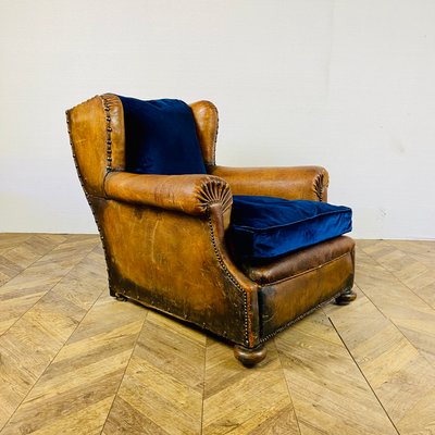 French 2024 leather armchair