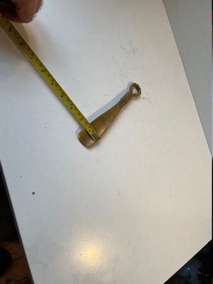Chausse-pied En Laiton Poli 30 Cm - Modèle Fer à Cheval (Artisanal Italie)