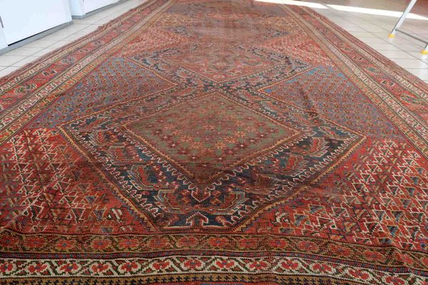 Middle Eastern Khamseh Rug, 1880s for sale at Pamono