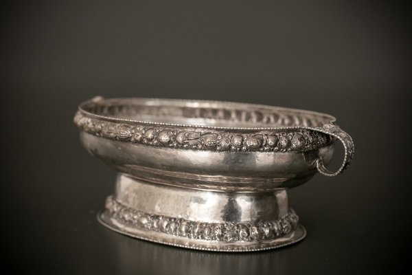 Centre de table en argent massif - Espagne 1950 - Fins de Siècles