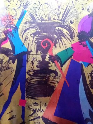 Salvador Dali, Abstract Figures, 1969, Lithograph for sale at Pamono