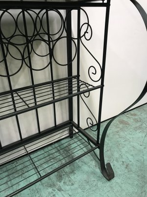 Petite étagère En Fer Décorée – Vintage, Fait Main, France, Style Art Nouveau