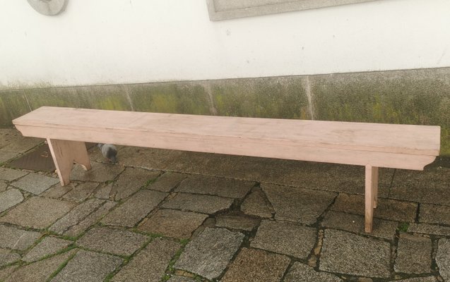 Pink wooden bench online
