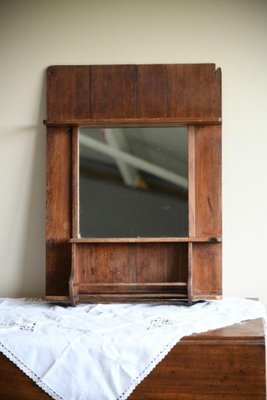 Pine cheap vanity mirror