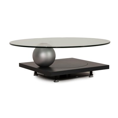 Drehbarer Glas Couchtisch von Ronald Schmitt bei Pamono kaufen