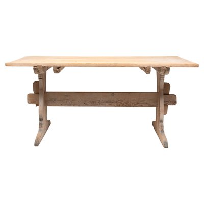 Northern Swedish Genuine Country Dining Trestle Table for sale at